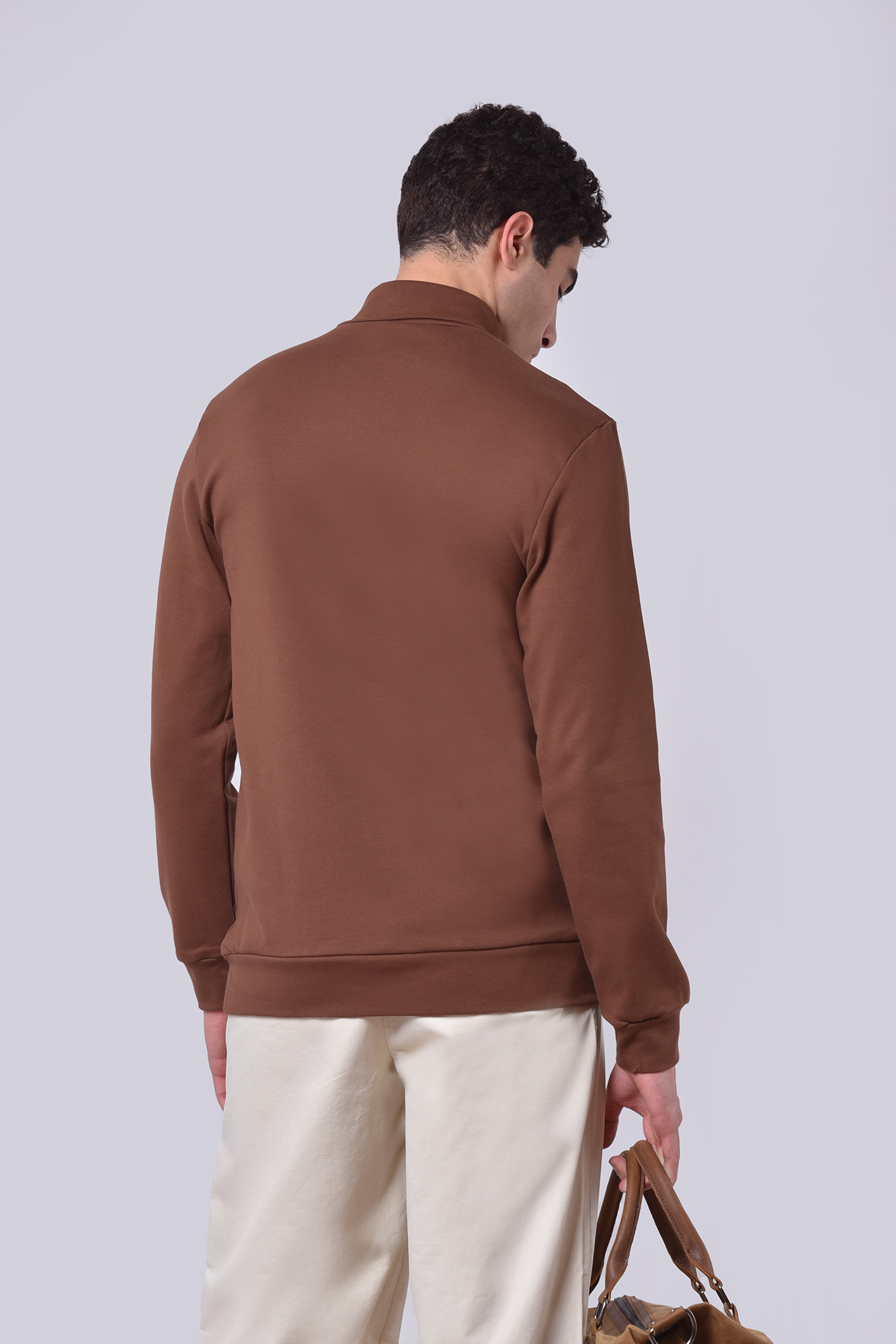 تیشرت آستین بلند یقه اسکی ساده