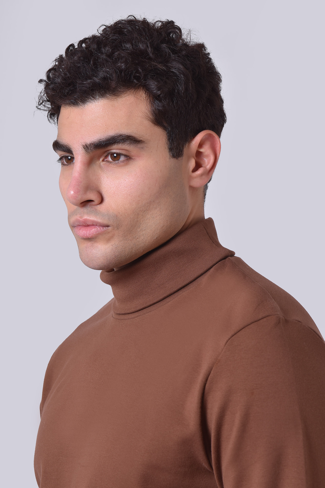 تیشرت آستین بلند یقه اسکی ساده