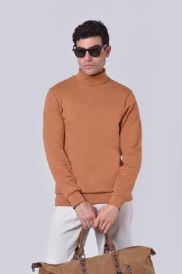 تیشرت آستین بلند یقه اسکی ساده