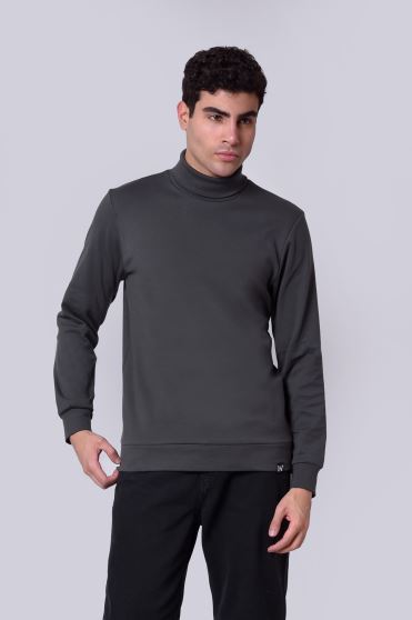 تیشرت آستین بلند یقه اسکی ساده