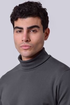 تیشرت آستین بلند یقه اسکی ساده