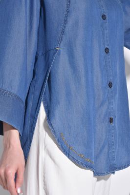 مانتو جین گلدوزی