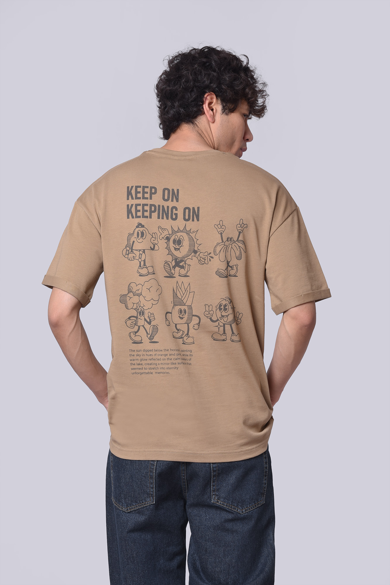 تیشرت آستین کوتاه چاپی