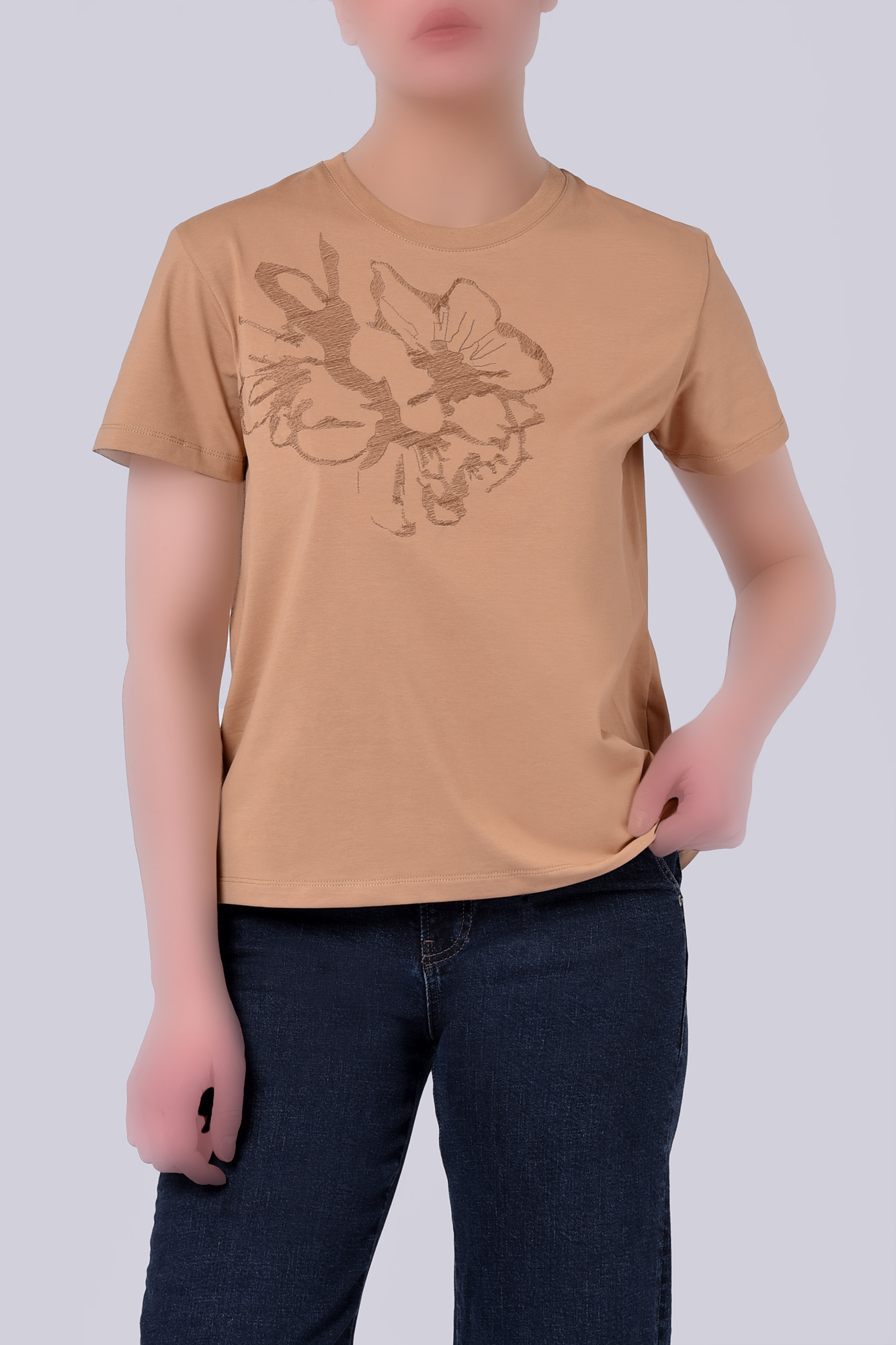 تیشرت آستین کوتاه گلدوزی