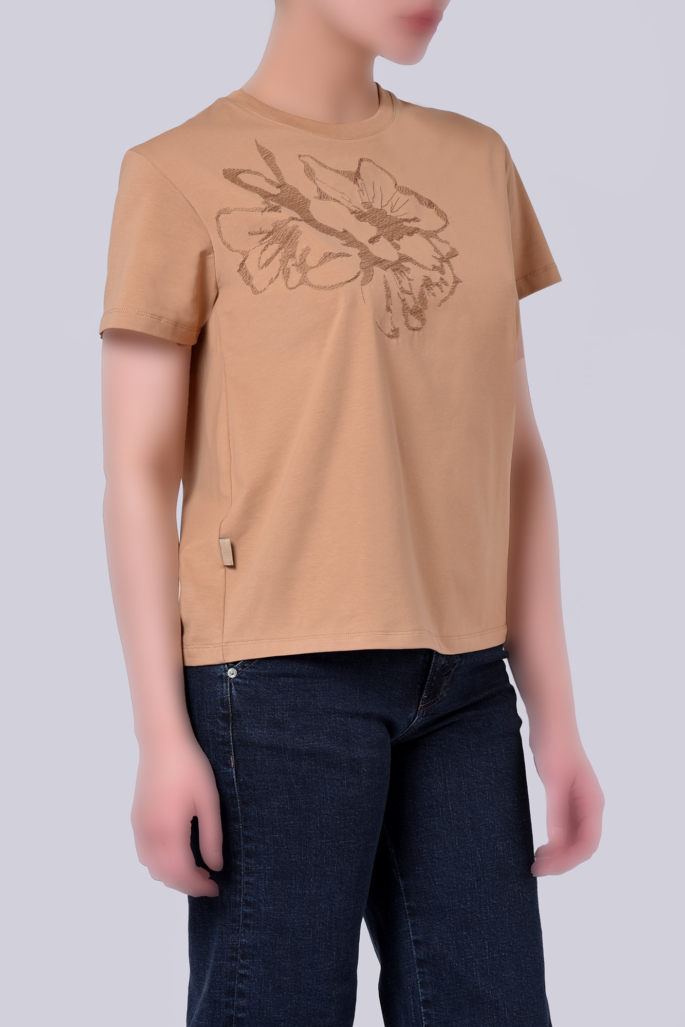 تیشرت آستین کوتاه گلدوزی