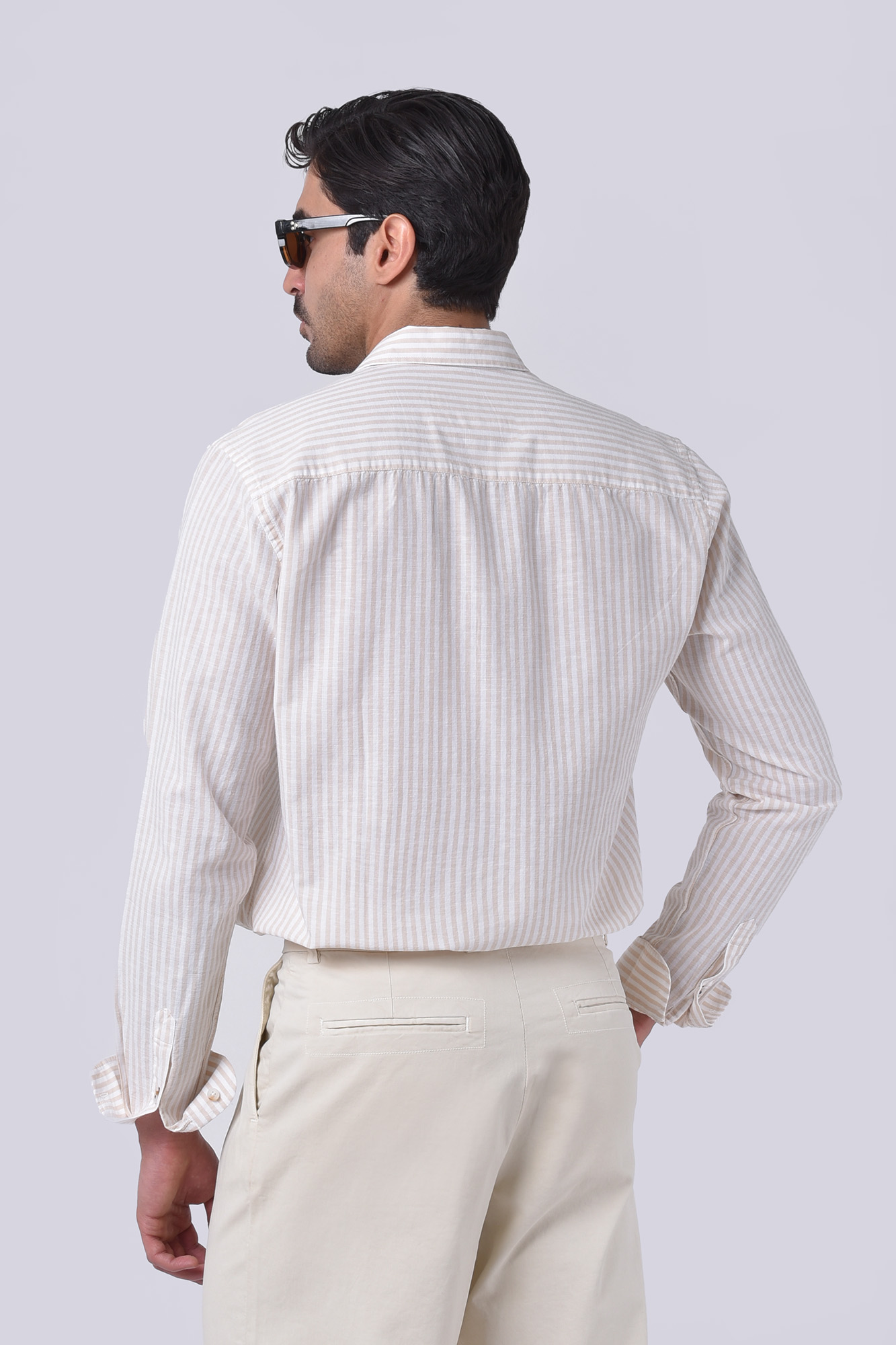 پیراهن آستین بلند راه راه