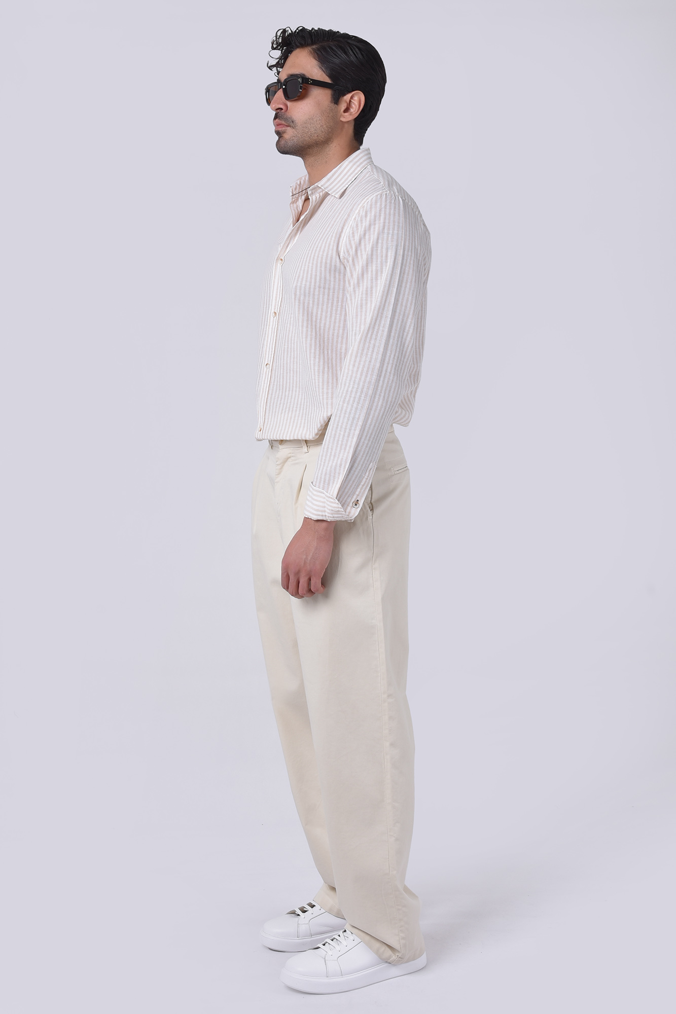 پیراهن آستین بلند راه راه