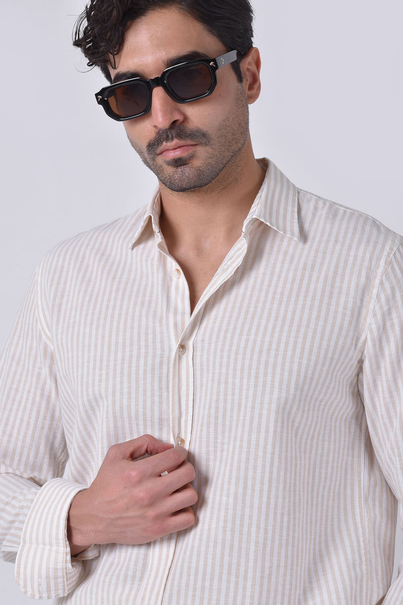 پیراهن آستین بلند راه راه