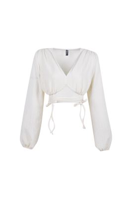 بلوز آستین بلند ساده