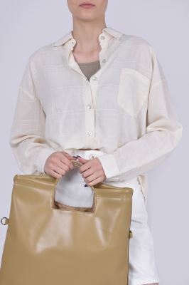 شومیز آستین بلند طرحدار (دو تکه)