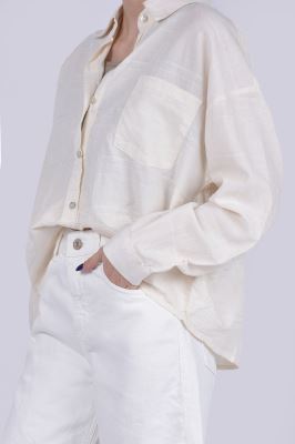 شومیز آستین بلند طرحدار (دو تکه)