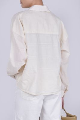 شومیز آستین بلند طرحدار (دو تکه)