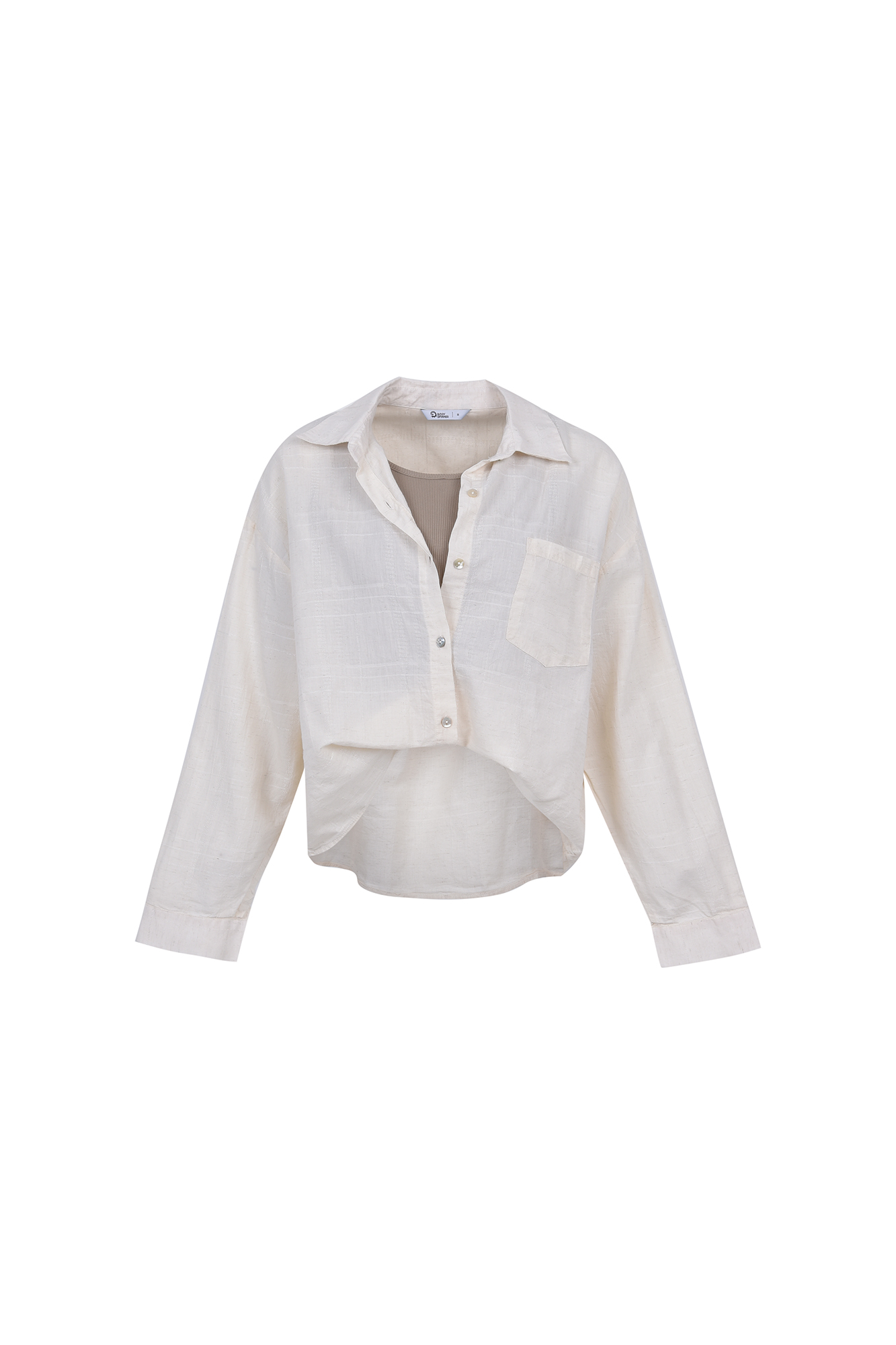 شومیز آستین بلند طرحدار (دو تکه)