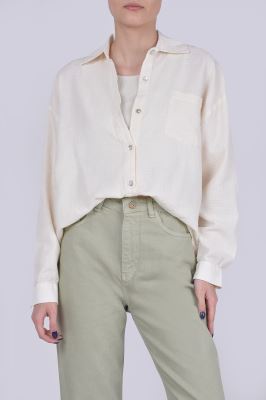 شومیز آستین بلند طرحدار (دو تکه)