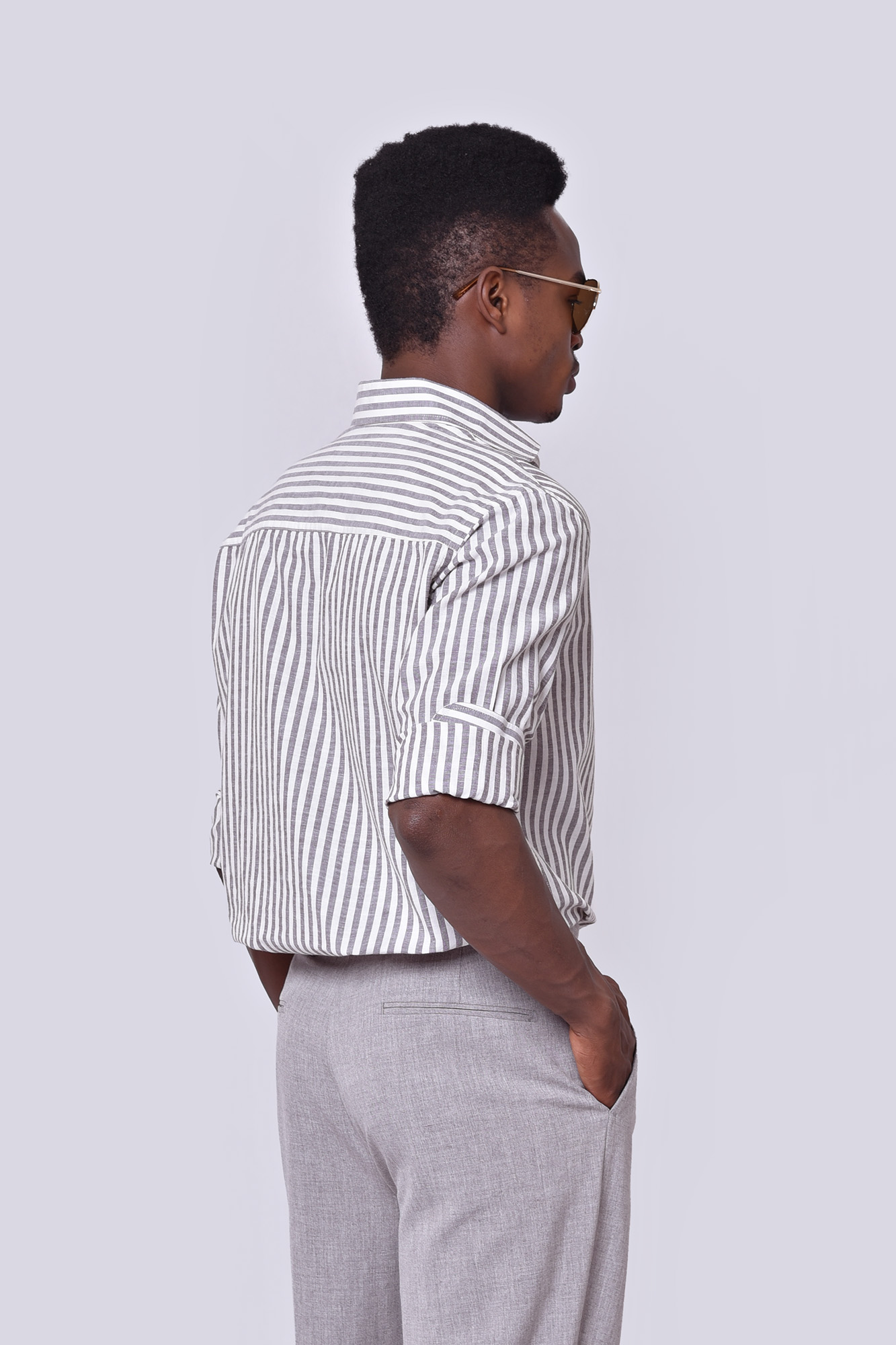 پیراهن آستین بلند لینن