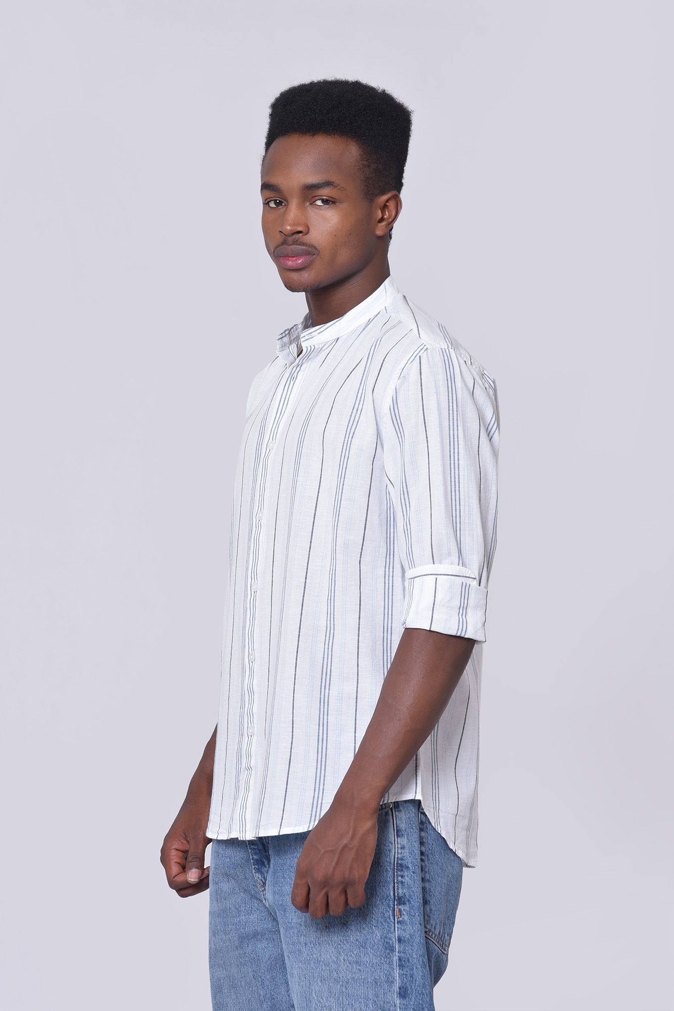 پیراهن آستین بلند راه راه