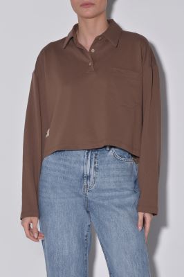 پولوشرت آستین بلند ساده