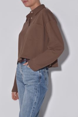 پولوشرت آستین بلند ساده