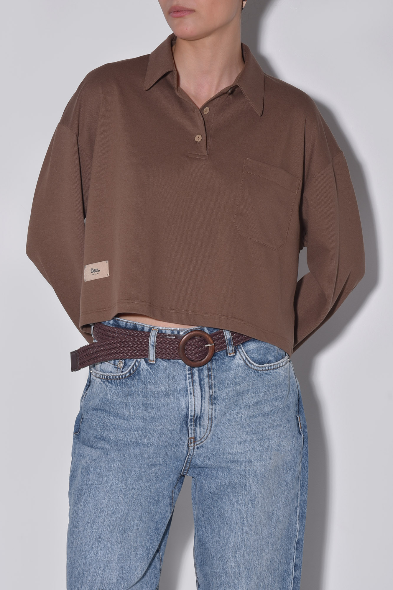 پولوشرت آستین بلند ساده