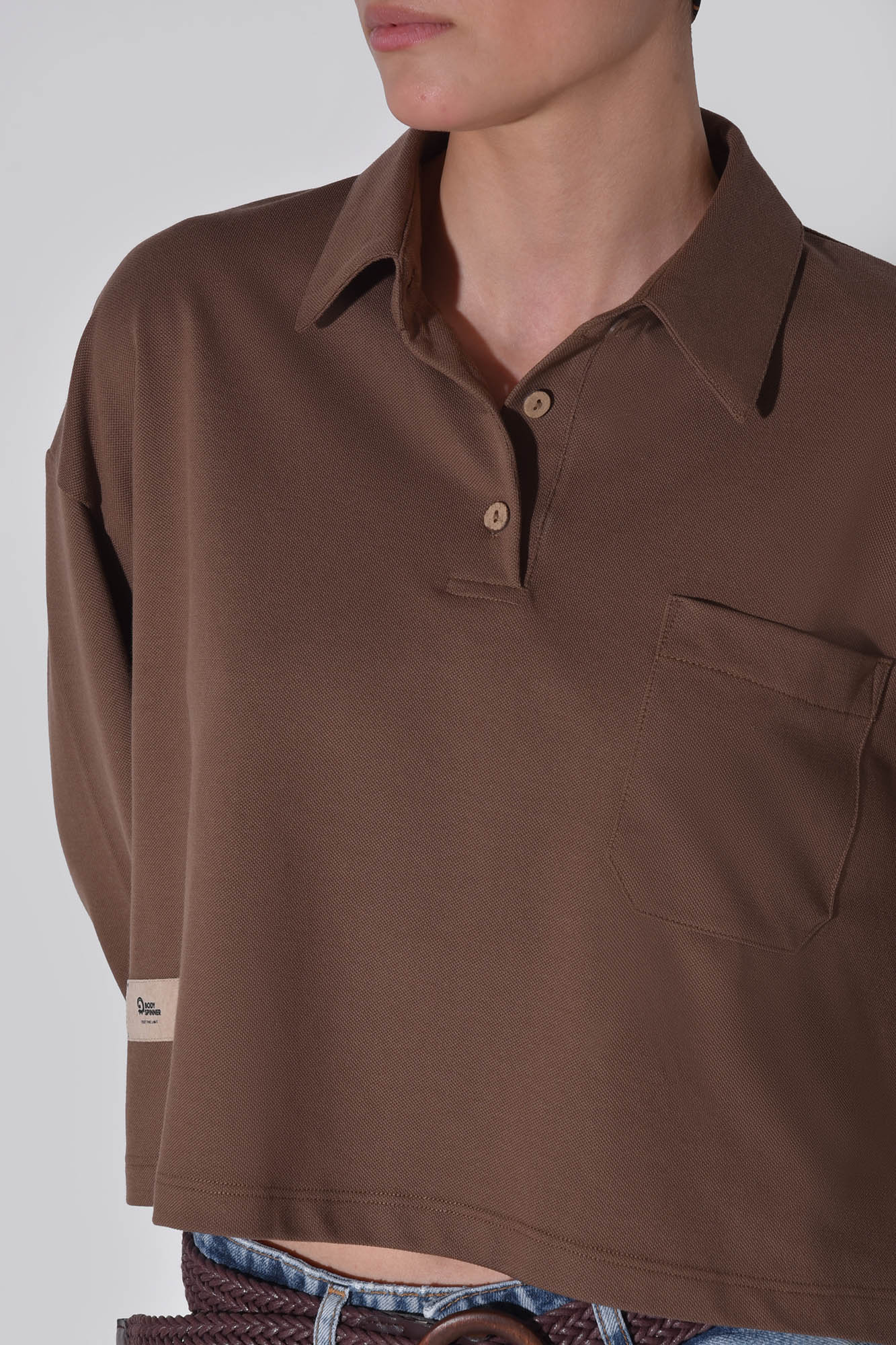 پولوشرت آستین بلند ساده