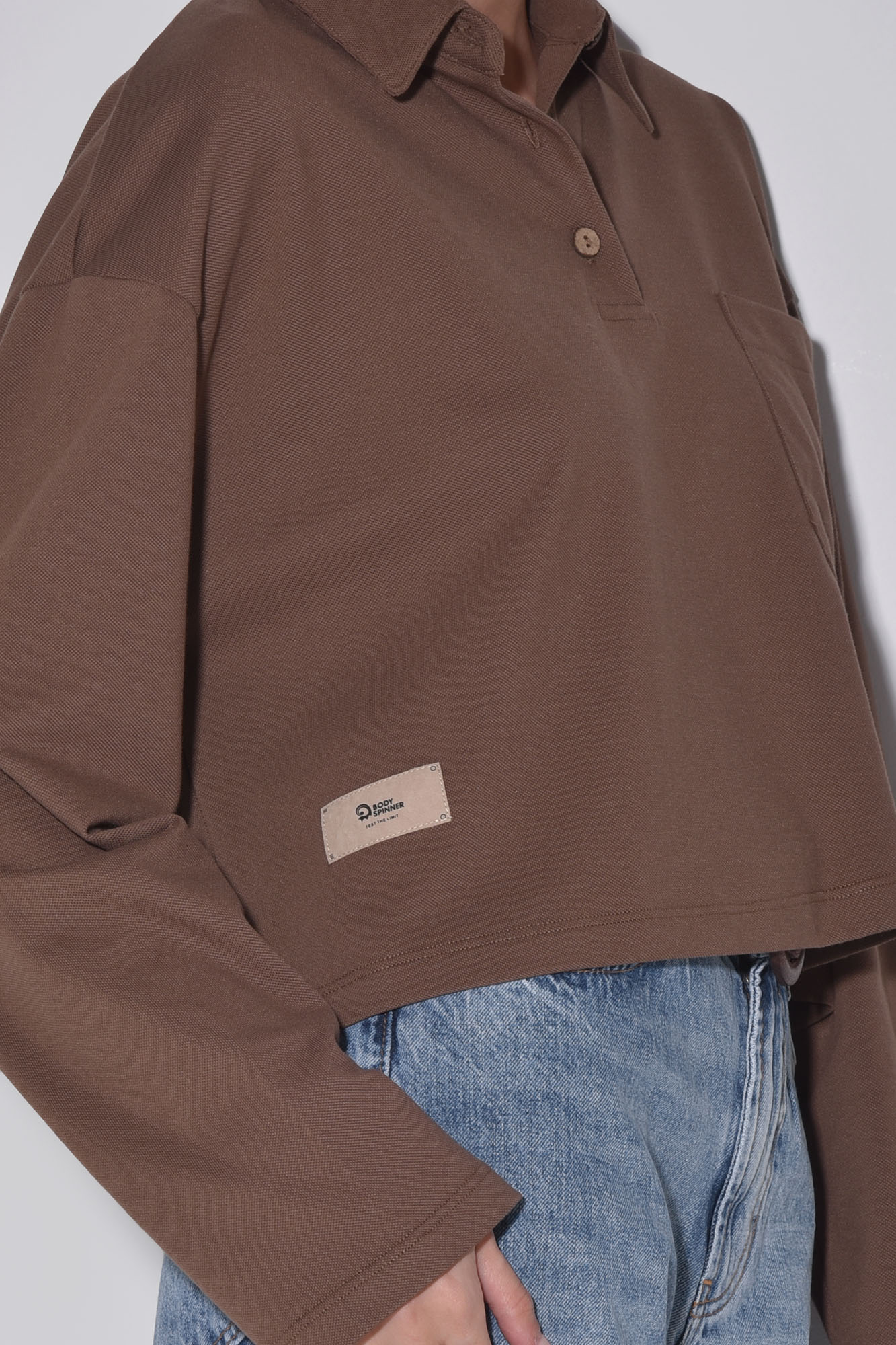 پولوشرت آستین بلند ساده