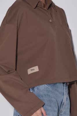 پولوشرت آستین بلند ساده