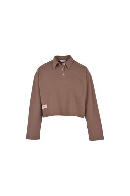 پولوشرت آستین بلند ساده