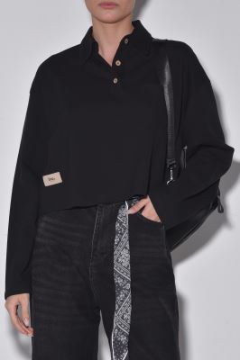 پولوشرت آستین بلند ساده