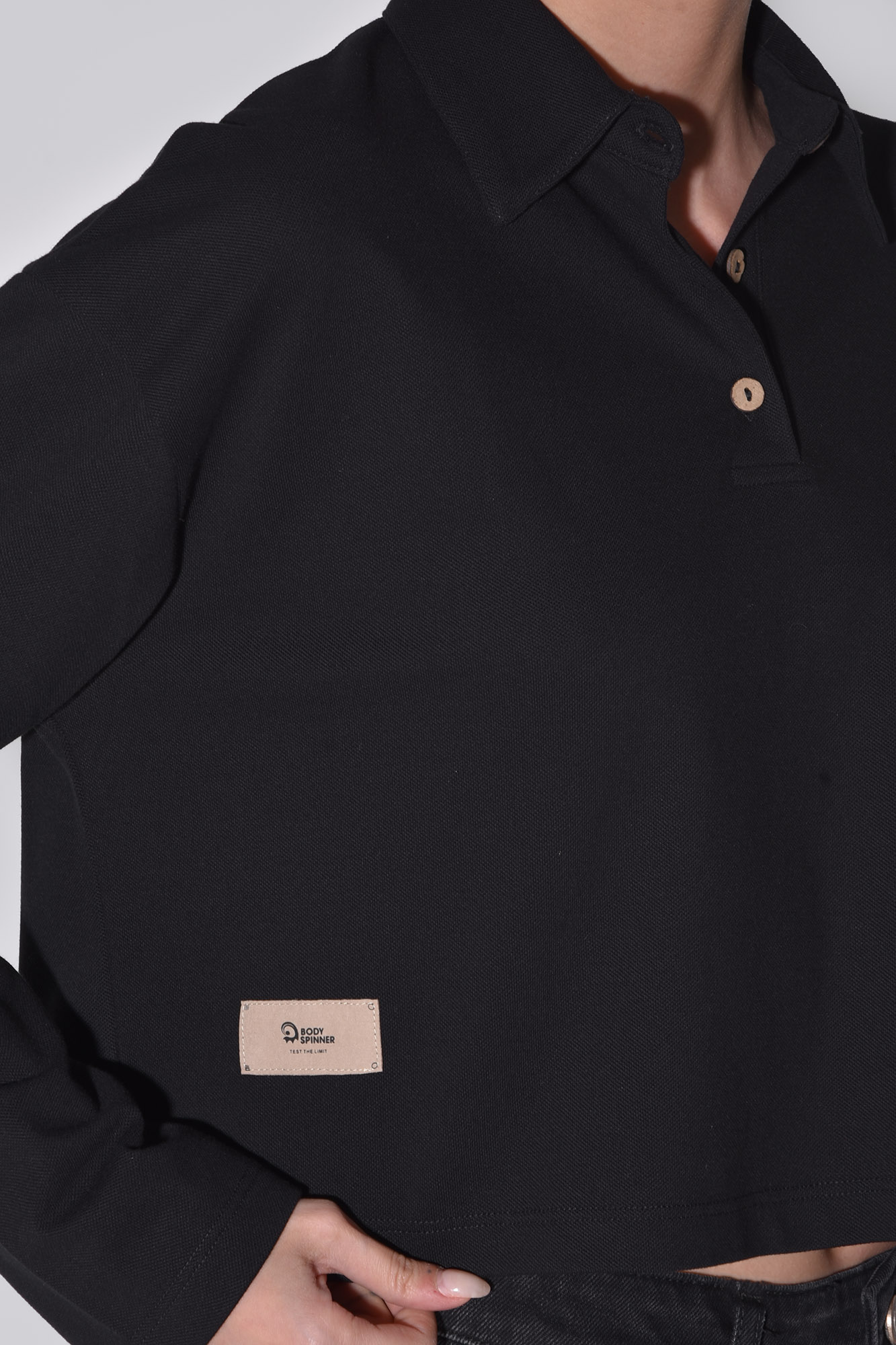 پولوشرت آستین بلند ساده