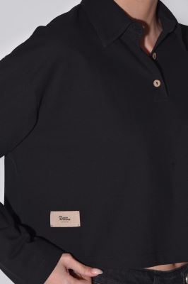 پولوشرت آستین بلند ساده