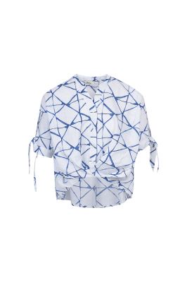 بلوز آستین کوتاه طرحدار