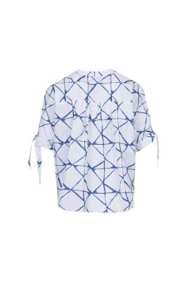 بلوز آستین کوتاه طرحدار