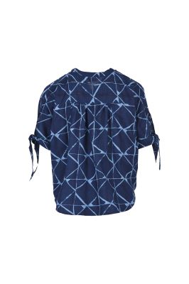 بلوز آستین کوتاه طرحدار