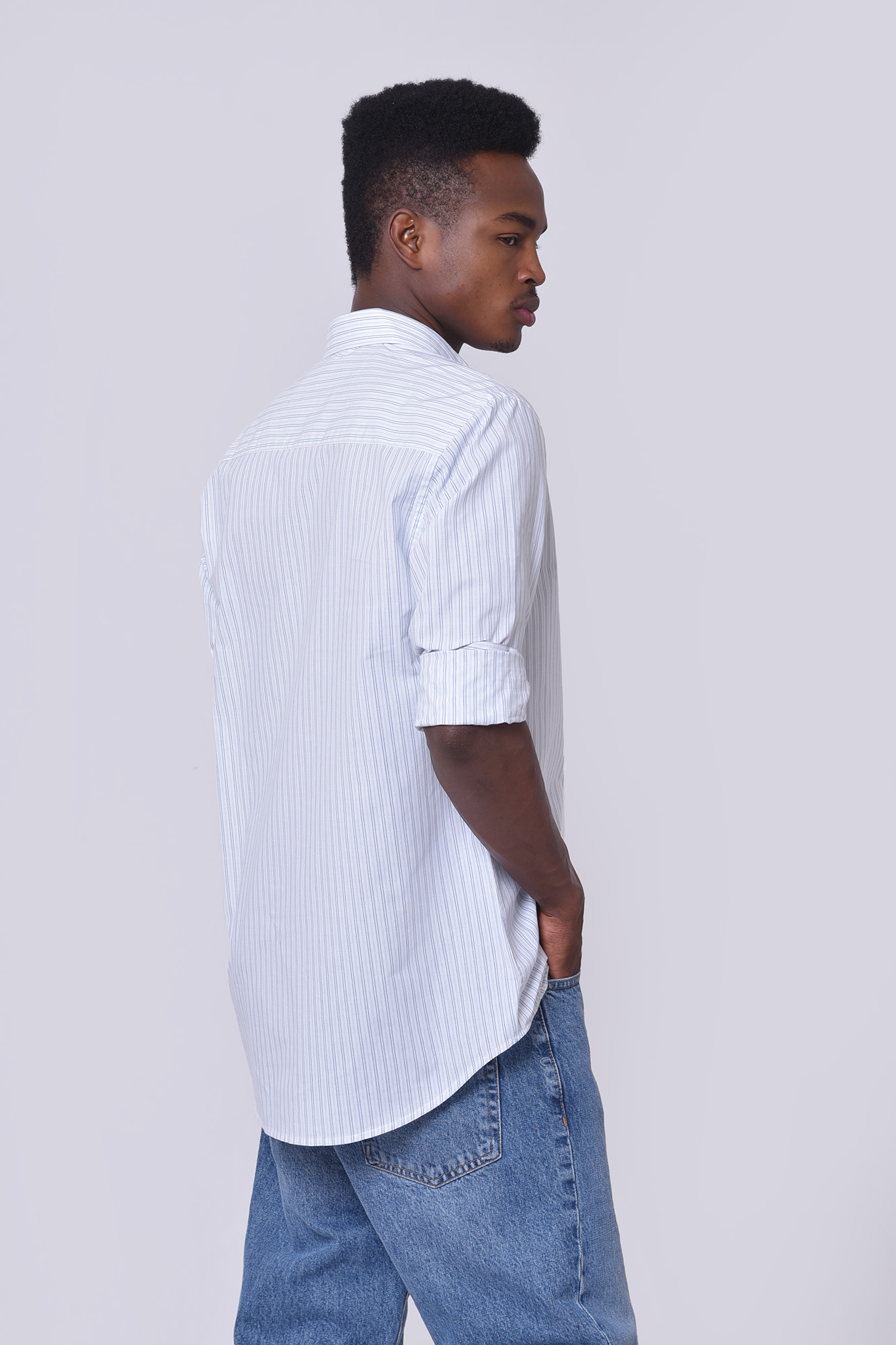 پیراهن آستین بلند راه راه