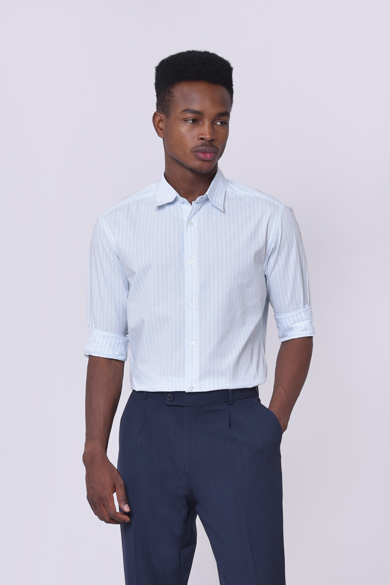 پیراهن آستین بلند راه راه