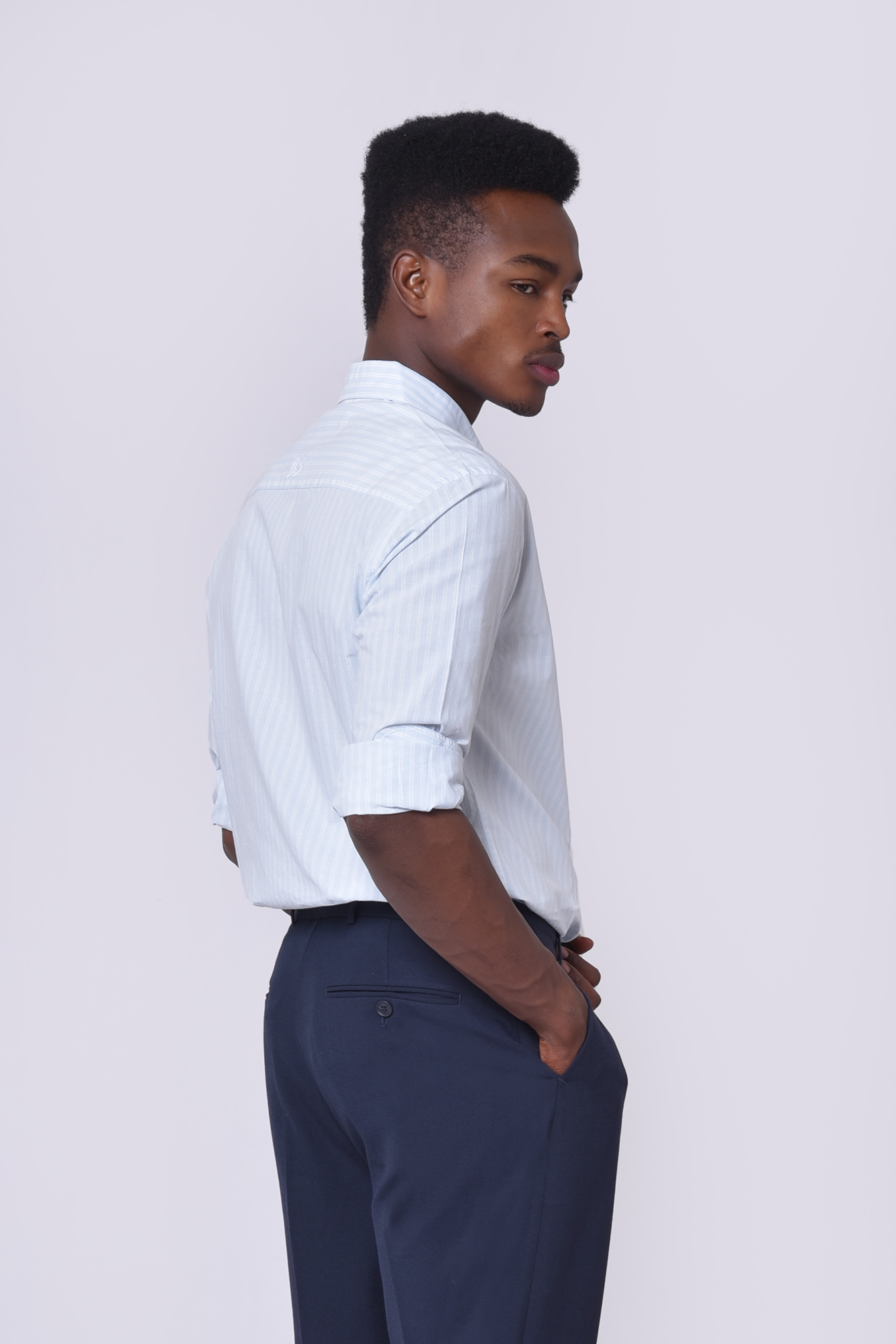 پیراهن آستین بلند راه راه