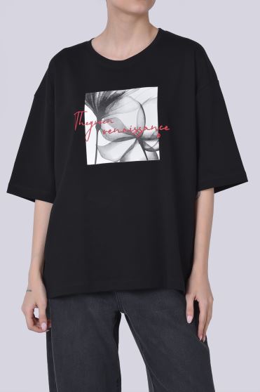 تیشرت آستین کوتاه چاپی