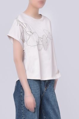 تیشرت آستین کوتاه گلدوزی