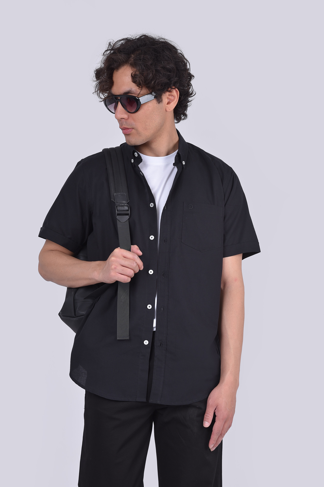 پیراهن آستین کوتاه آکسفورد