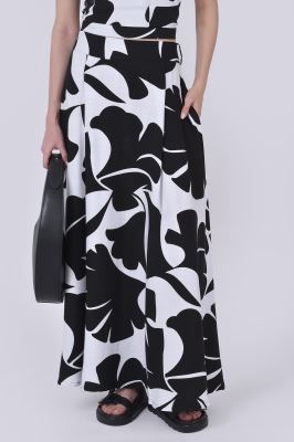 دامن بلند طرحدار