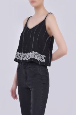 تاپ پیراهنی گلدوزی