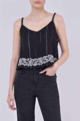 تاپ پیراهنی گلدوزی