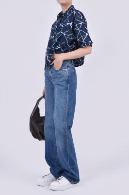 شومیز آستین کوتاه طرحدار