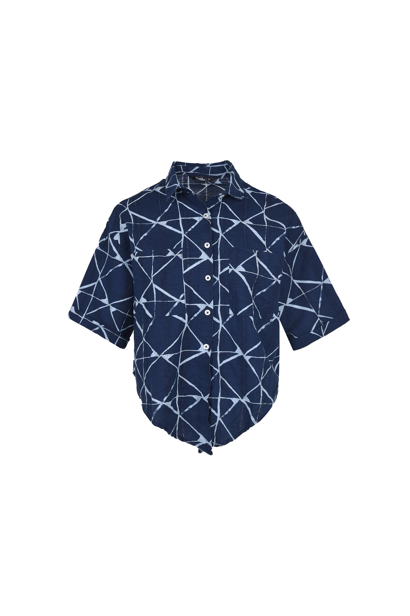 شومیز آستین کوتاه طرحدار