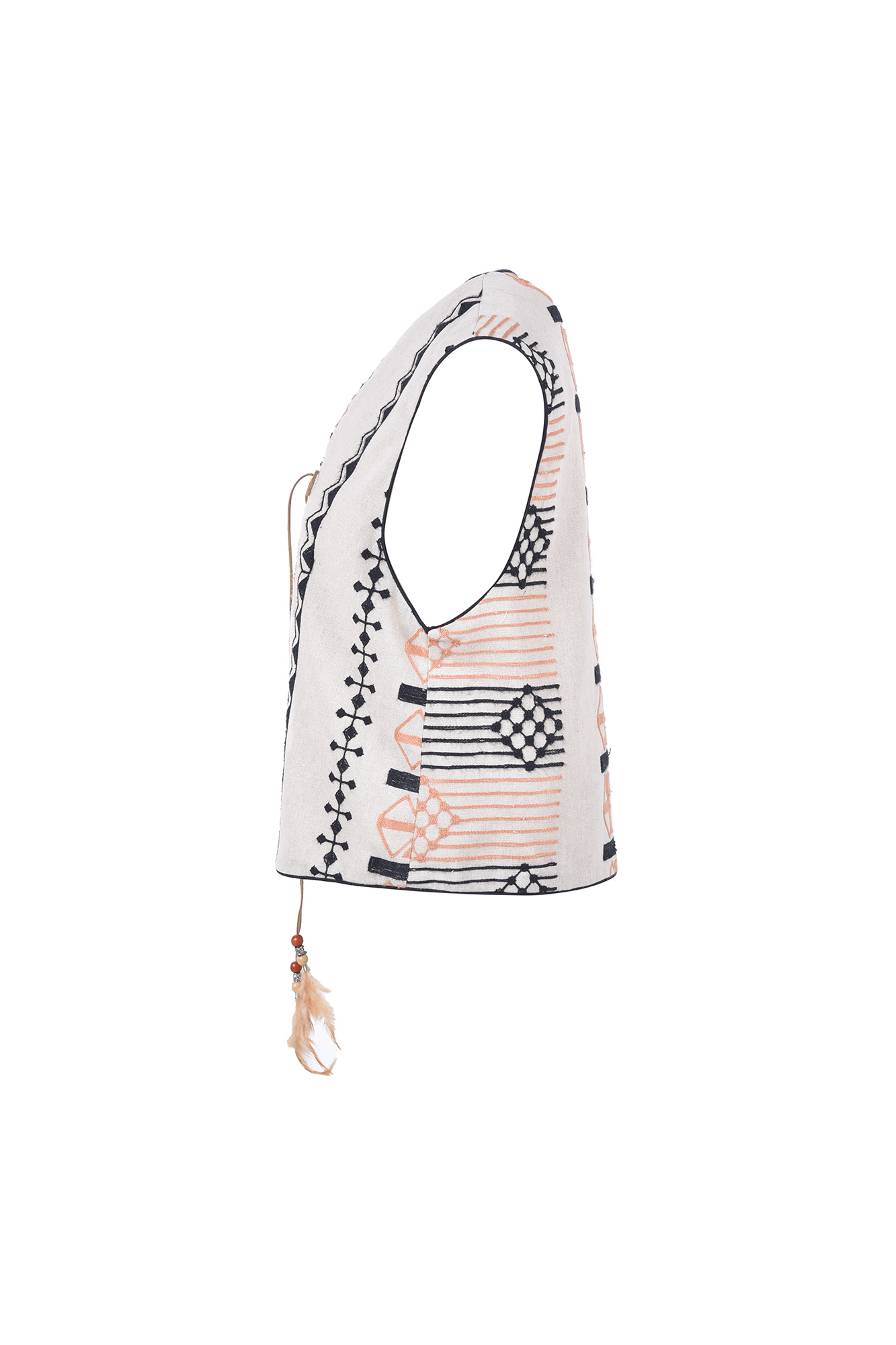 وست کوتاه لینن