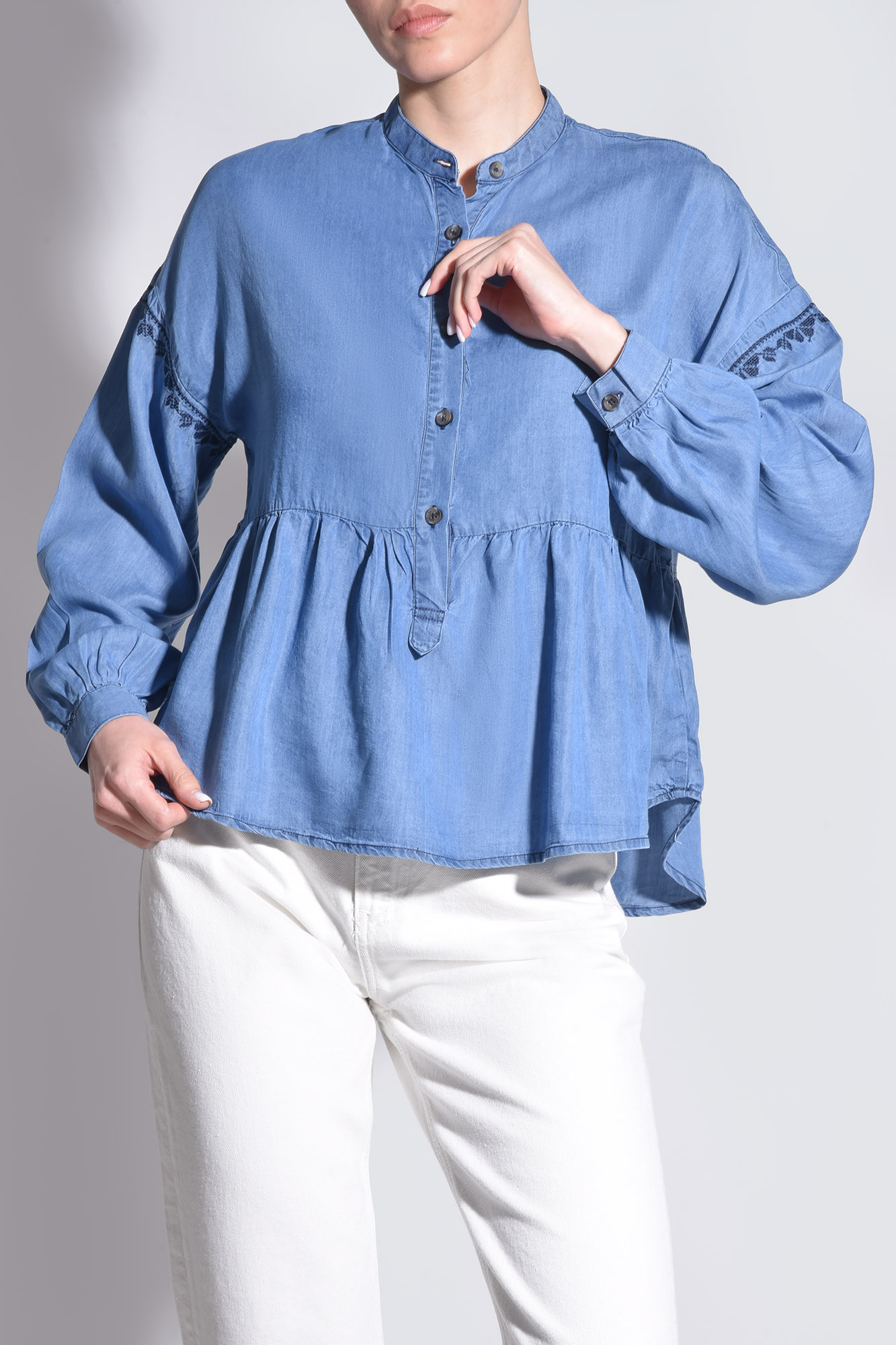 بلوز آستین بلند جین