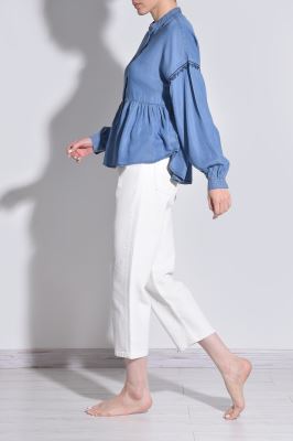 بلوز آستین بلند جین