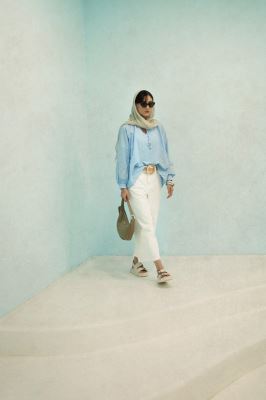 بلوز آستین بلند لینن