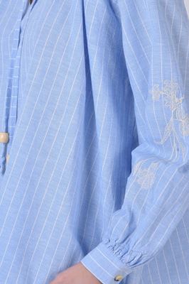 بلوز آستین بلند لینن