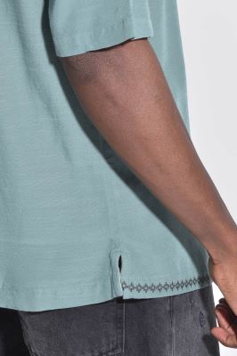 پیراهن آستین کوتاه گلدوزی